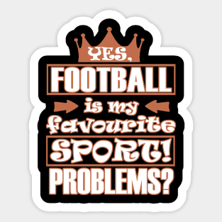 American Football Touchdown Women Girls Sticker